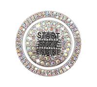 Couvercle pour bouton de démarrage du moteur de voiture, décalcomanies décoratives en strass - Couvercle d'allumage moteur avec adhésif de précision - Pour femmes, hommes, filles, véhicule SUV