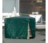 Couvercle pour box grillagé l.850xL.1250mm vert p.3,8kg avec fermeture éclair