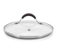 Couvercle pour cocotte NutriChefKitchen - Couvercles transparents en verre tremp , bord en acier inoxydable, lavables au lave-vaisselle (compatib