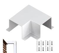 Couvercle pour conduites de climatisation - manchon décoratif avec vis, couvercle de ligne à arc plat, pour systèmes de climatisation split, pompes à chaleur, systèmes de ventilation, conduites de plo