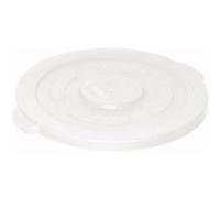 Couvercle pour conteneur rond blanc 76l