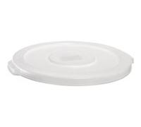 Couvercle pour conteneur rond brute rubbermaid blanc 38l