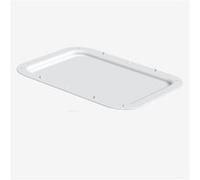 Couvercle demi bac à diviseuse 400 x 300 - 7 L - blanc