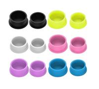 Couvercle pour flacons, conservation hermétique des échantillons en silicone 6 couleurs | Bouchon pour ampoules de peptides - Convient aux liquides quotidiens, à l'huile, aux boissons, au , aux