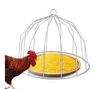 Couvercle pour mangeoire à poulet, protection pour mangeoire à poulet - Mangeoire à canard sans encombrement,Plateau d'alimentation pour poussins, garde-cage Portable, mangeoire pour poulets, pour mai