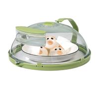 Couvercle pour micro-ondes - Housse thermique résistante à la chaleur avec poignée et passe au lave-vaisselle, accessoire de cuisine protecteur pour aliments au micro-ondes, pour sécher au four