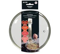 Couvercle pour Poêle Excellium 3D 32cm-pour une cuisson à couvert, sans projection, ni débordement, Argenté