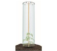 Couvercle pour pot de tomates - Film de serre - Film de serre - LDPE respirant - Protection contre le gel - Protection contre le froid - Parasol en plastique transparent - Trous de protection