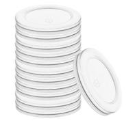 Couvercle pour pot de yaourt - ORION - Lot de 12 - 5,5 cm - Fermeture hermétique - Plastique transparent