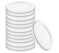 Couvercle pour pot de yaourt - ORION - Lot de 12 - 6,8 cm - Fermeture hermétique - Plastique transparent