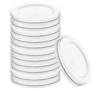Couvercle pour pot de yaourt - ORION - Lot de 12 - Diamètre 6,2 cm - Fermeture hermétique - Plastique transparent