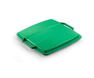 Couvercle pour poubelle carrée Durabin 90 litres - Vert