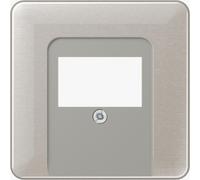 Couvercle pour prise TAE simple Jung CD 569 T PT platine