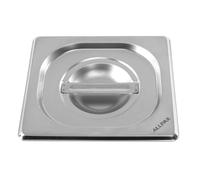 Couvercle pour récipient GN 1/6 en acier inoxydable, sans encoche pour cuillère