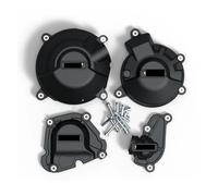 Couvercle Protection Boîte Vitesses Et d'embrayage Motos for Yamaha MT-09 2021-2024 FZ-09 XSR900 for Tracer 9 GT Protèges-Cadre(1 Set-BK)