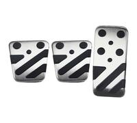 couvercle protection pédale Pour Mitsubishi Pour ASX Pour Lancer Pour EX Pour Outlander Housses De Pédales D'embrayage Frein Et D'accélérateur Repose-pieds Autocollants Style(Noir)