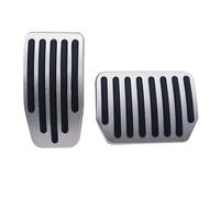 couvercle protection pédale Pour Modèle 3 Modèle Y 2021-2022 Couvercle De Pédale De Frein En Alliage D'aluminium Pédales De Repos D'accélérateur Accessoires De Voiture Pédale De Style(Argent)
