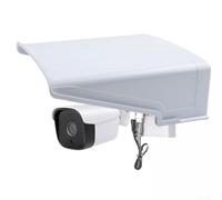 Couvercle Protection pour caméra Extérieur Anti-Intempéries Couvercle | Anti-intempéries complet, pour sable vent grêle, montage perçage, pour idéal extérieur, finition blanche(1260 in white)