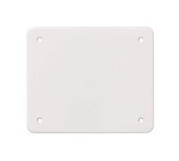 Couvercle rectangulaire 120 x 100 mm, 12 x 10 cm, blanc RAL9001, remplacement pour boîte de jonction, boîte murale pour installation électrique, vis en acier incluses, en plastique à haute résistance