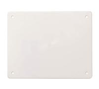 Couvercle rectangulaire 196 x 152 mm, 19 x 15 cm, blanc RAL9001, remplacement pour boîte de jonction, boîte murale pour installation électrique, vis en acier incluses, en plastique à haute résistance