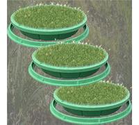 couvercle regard invisibles Couvercle De Chambre D'inspection Encastré Pour Trottoirs, Autoroutes, Quais Et Zones Résidentielles, Cadre Invisibles En Résine Robuste(3 pcs,DIA 50CM)