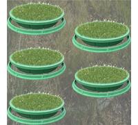 couvercle regard invisibles Couvercle De Chambre D'inspection Encastré Pour Trottoirs, Autoroutes, Quais Et Zones Résidentielles, Cadre Invisibles En Résine Robuste(5 pcs,DIA 70CM)