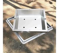 couvercle regard invisibles Couvercle De Regard Carré Invisible Pour Locaux Commerciaux/aménagements Paysagers, En Acier Inoxydable 304, Encastrée Et Cadre Pour(L W 55cm x 40cm)