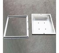 couvercle regard invisibles Couvercle De Regard En Acier Inoxydable 40, 50, 60, 70, 80, 90 Cm, Couvercle Carré Pour Cours, Sous-sols, Écoles, Septique 304 Intégré(L W 90cm x 70cm)