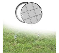 couvercle regard invisibles Couvercle De Regard Rond Invisible De Diamètre 30, 60, 75, 80, 90 Cm, Pour Sous-sol, École, Ville, Trottoirs, En Acier Inoxydable(H 8cm/3in,DIA 54cm/21in)