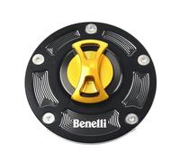 Couvercle Réservoir Essence Pour Benelli TNT300 TNT600 BN302/302S 150S TNT250 BJ250 Leoncino 250/500 Depuis 2016 Couvercle Bouchon Réservoir Carburant CNC Moto(Gold)