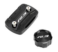 Couvercle Réservoir Frein Couvercle réservoir de cylindre liquide frein et arrière, accessoires moto pour R3 YZF-R3 YZF 2015 - 2020 2021