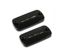 Couvercle Réservoirs pour Silverwing pour FCS 600 400 2001-2014 Motos CNC Couvercle De Réservoir De Liquide De Frein Avant Bouchon De Tasse D'huile(Black)