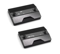 Couvercle Réservoirs pour Varadero XL1000 XL125 XL 1000 125 V Accessoires Moto CNC Réservoir De Frein Avant Couvercle du Réservoir De Liquide Bouchon De Tasse D'huile(Gray)