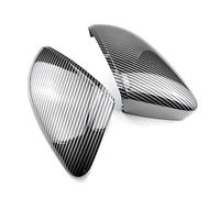 Couvercle rétroviseur 2 Pièces Pour VW Pour Polo 6R 6C Couvercle Rétroviseur D'aile Porte Latérale Remplacer Les Capuchons (fibre Carbone) Fit 2010 2011 2012 2013 2014 2016 2017 Rétroviseurs porte