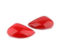 Couvercle Rétroviseur Capuchons de protection de rétroviseur latéral gauche/droit rouge pour Ford Fiesta MK7 2008-2017 Côté Rétroviseurs Coque(Pair)