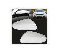 Couvercle Rétroviseur Gauche Droite pour Civic 10e 2016 2017 2018 2019 2020 2021 Noir Rouge Coque Rétroviseur Côté(1 Pair White)