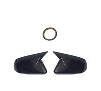 couvercle rétroviseur porte 1 Paire Caches Rétroviseurs Latéraux Fibre Carbone Noir Brillant Style Corne Pour Ford Pour Mustang 2015 2016 2017 2018 2019 2020(Lamp style Carbon)