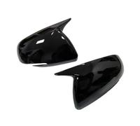 Couvercle Rétroviseur Porte Droite Pour Kia Pour Seltos KX3 2019-2024 Couvercle Rétroviseur Latéral Forme Corne Bœuf Capuchon Daile Garniture Coque Porte Extérieure(With Horn Black)