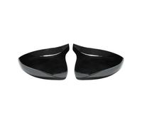 Couvercle Rétroviseur Pour A3 S3 8V RS3 2013 2014 2015 2016 2017 2018 2019 Housse Rétroviseur Motif En Fiber Carbone Ou Couverture Noire Couvercle Miroir D'aile Voiture(Gloss Black)