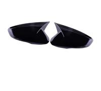 Couvercle Rétroviseur Pour Hyundai Pour Elantra Pour Solaris 2010-2017 Coque Latérale Extérieure Corne Bœuf Capuchons Inversés Garniture Automobile Caches Rétroviseurs Porte(Gloss Black)