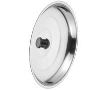 Couvercle Rond 38cm en Acier Inoxydable pour Poêles et Woks | Design Compact, Usage Ménager la Cuisine, Argenté, Multi-Fonctionnel, Bouton de Couvercle de Casserole