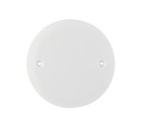 Debflex - Couvercle Boîte d'Encastrement à Visser - Fermeture et Mise en Attente d'une Boîte d'Encastrement Vide - Couvercle Rond -Blanc - Ø86 mm pour boite Ø 67 mm