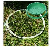 Couvercle rond en résine pour gazon, couvercle et cadre pour trou d'homme portable intégré pour cour, allée, trottoir, housse de rechange invisible en plastique pour fosse septique (90 x 90 cm)