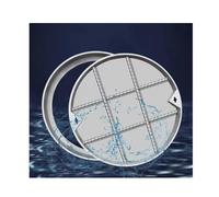 Couvercle rond invisible en acier inoxydable résistant à la pression pour tuyaux d'évacuation de pluie 40 cm