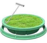 Couvercle rond invisible pour fosse septique avec crochets faciles à soulever - Couvercle d'accès extérieur étanche pour un entretien sans effort et une utilisation durable