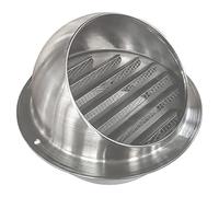 couvercle rond pour sèche-linge, Hotte aspirante murale ronde en acier inoxydable argentée, plusieurs tailles(2.8in/70mm)