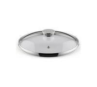 Lagostina Couvercle Salvaspazio 24 cm – Verre transparent – Argent / Métallique