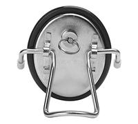 Couvercle Seau Carbonatation en Acier Inoxydable, Couvercle Standard Oval, 11x9,5cm - Haute Résistance 130PSI, Poignée Ergonomique, Compatible Seaux Ball Lock et Pin Lock