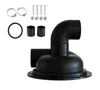 Couvercle Séparateur Cyclonique For Aspirateur Avec Coudes, Facile À Installer, Collecteur De Poussière, For Le Travail Du Bois Et La Décoration Intérieure, Noir