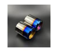 Couvercle Silencieux D'échappement Voiture Pour Ford Pour KUGA 2013-2019 2018 2017 Accessoires De Style De Voiture En Acier Inoxydable 2 Pièces(B type Blue 2pc)